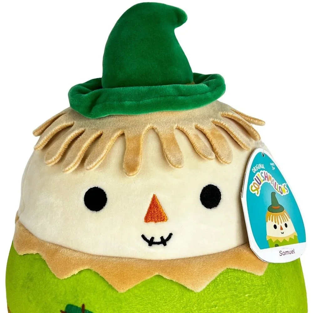 Squishmallow Samuel The Scarecrow 11” Kellytoys Halloween Stuffed‎ Animal Toy